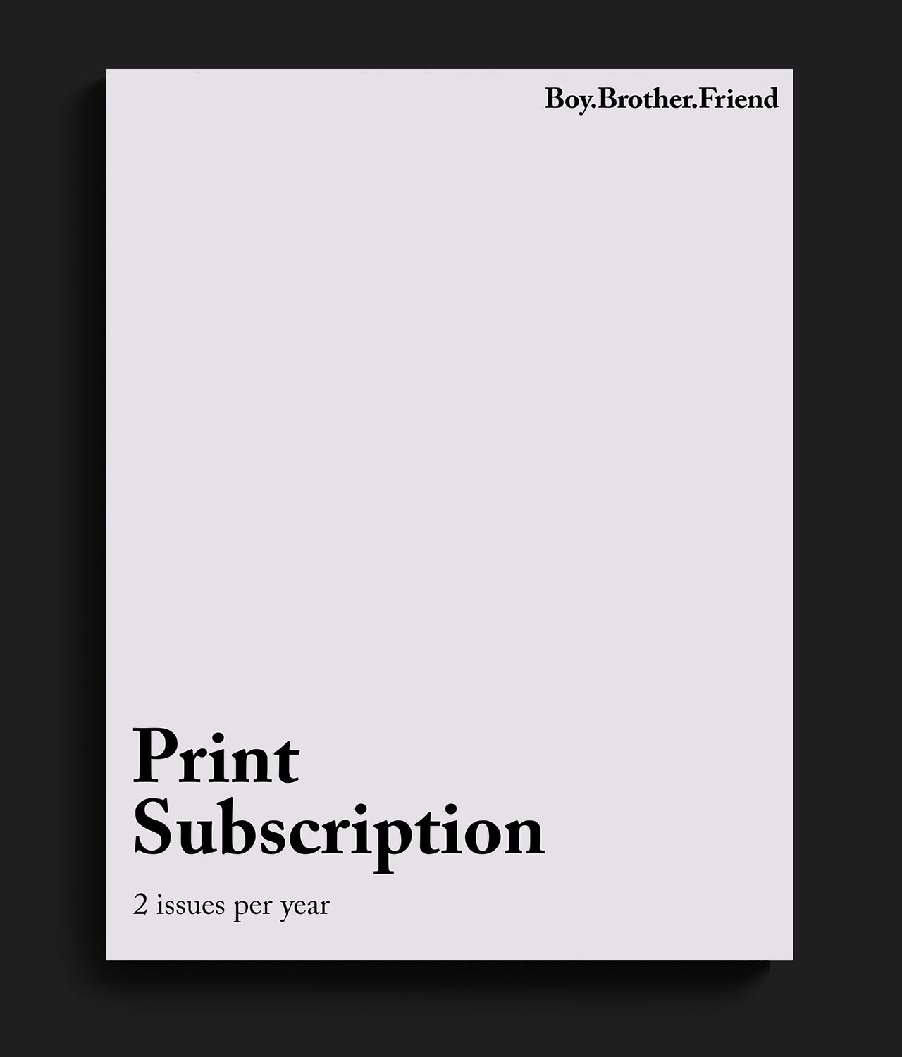 Print Subscription (1-year)
